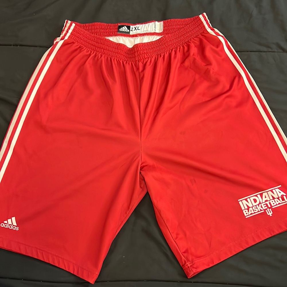 Adidas Player ID Team Basketball Practice Shorts: Indiana Hoosiers